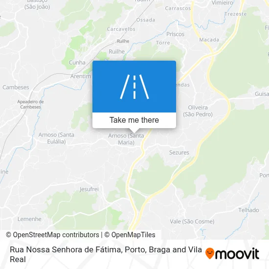 Rua Nossa Senhora de Fátima map