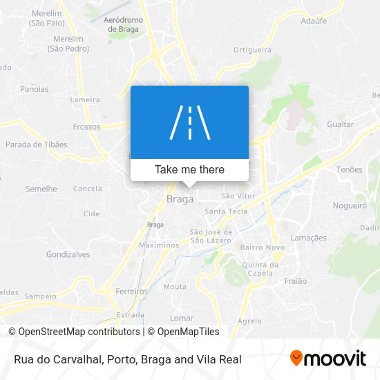 Rua do Carvalhal map