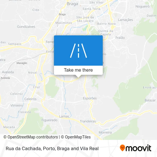 Rua da Cachada map