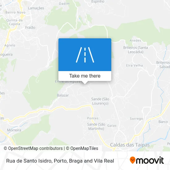 Rua de Santo Isidro map