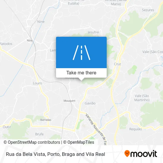 Rua da Bela Vista map