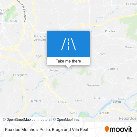 Rua dos Moinhos map