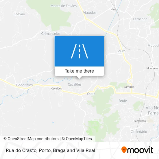 Rua do Crasto map