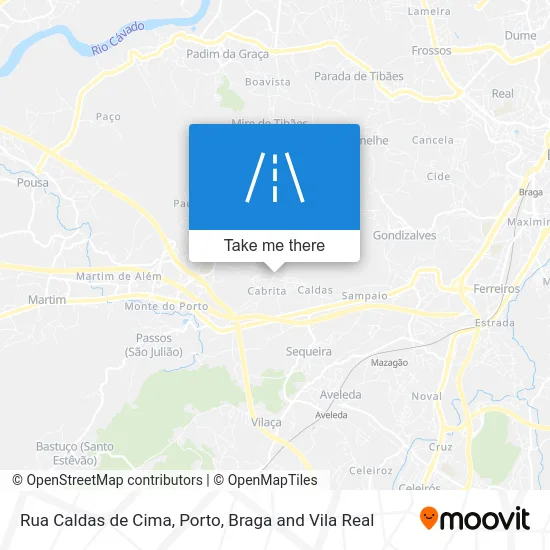 Rua Caldas de Cima map
