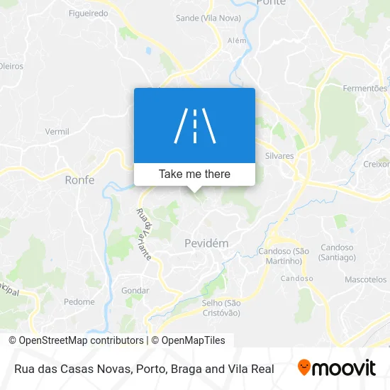 Rua das Casas Novas map