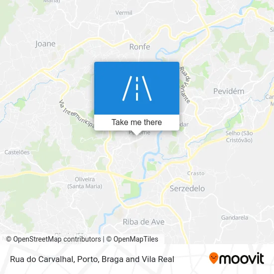 Rua do Carvalhal map