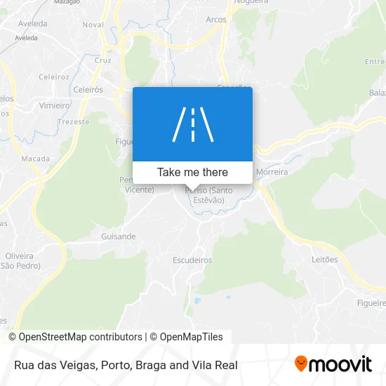 Rua das Veigas map