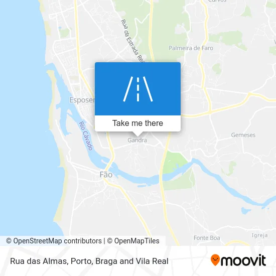 Rua das Almas map