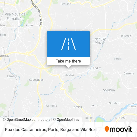 Rua dos Castanheiros map