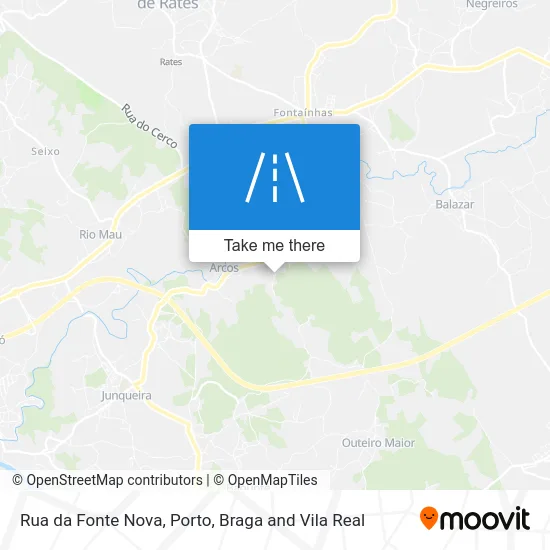 Rua da Fonte Nova map