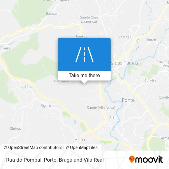 Rua do Pombal map