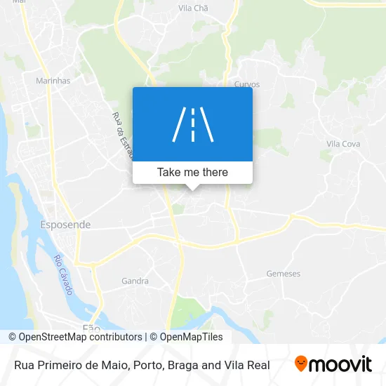 Rua Primeiro de Maio map