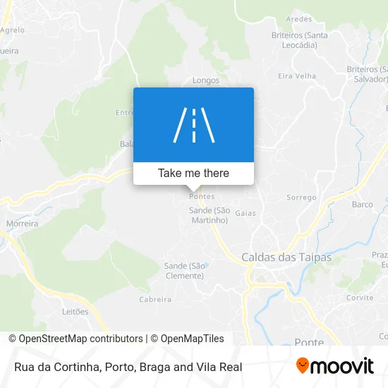 Rua da Cortinha map