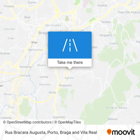 Rua Bracara Augusta map