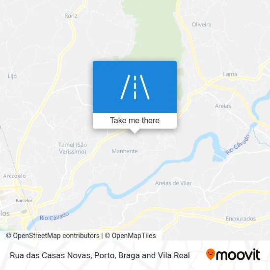Rua das Casas Novas map