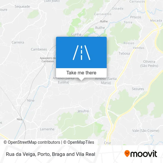 Rua da Veiga map