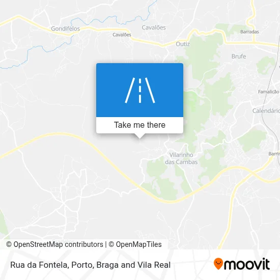 Rua da Fontela map