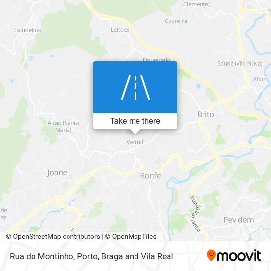 Rua do Montinho map