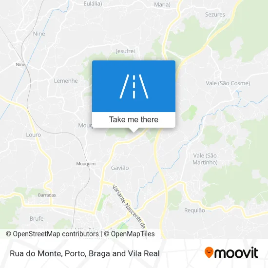 Rua do Monte map