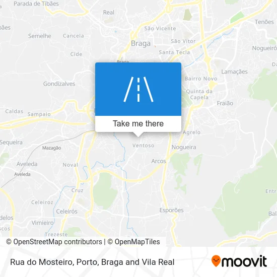Rua do Mosteiro map