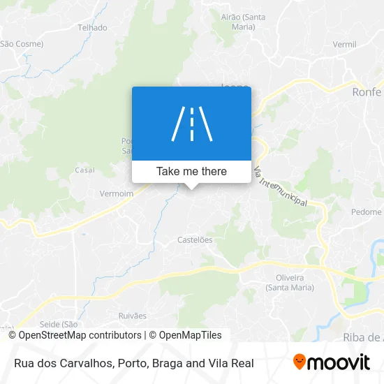 Rua dos Carvalhos map