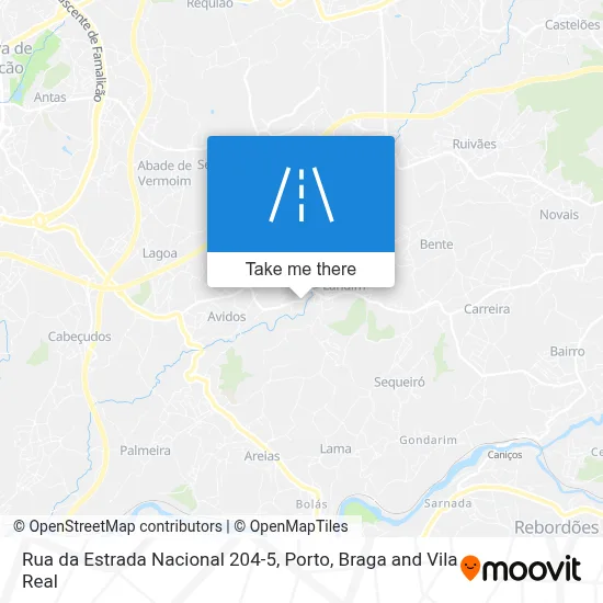 Rua da Estrada Nacional 204-5 map