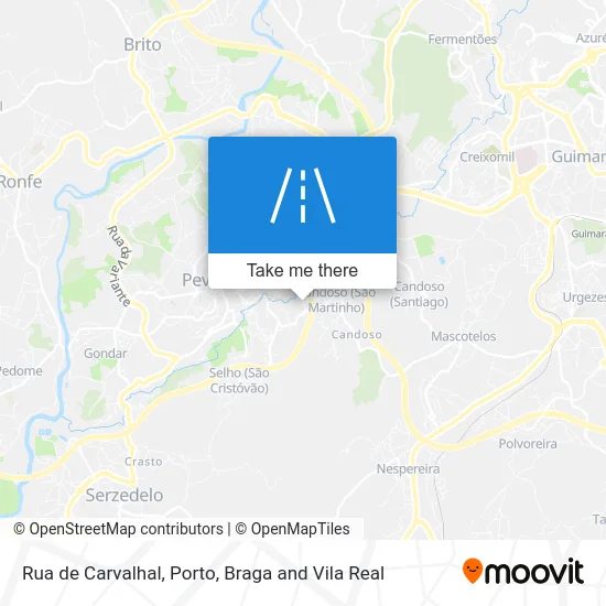 Rua de Carvalhal map