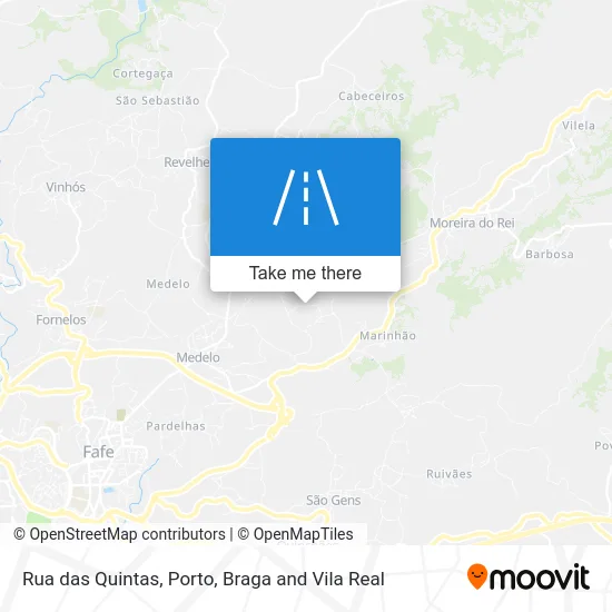 Rua das Quintas map