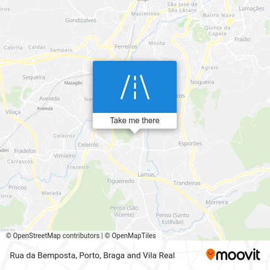 Rua da Bemposta map