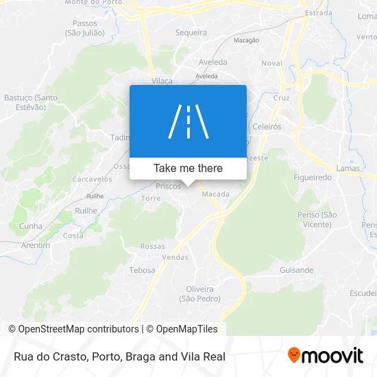 Rua do Crasto map