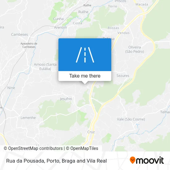 Rua da Pousada map