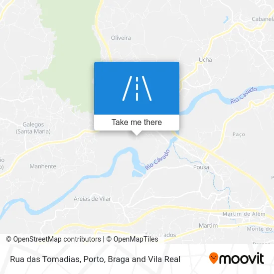 Rua das Tomadias map