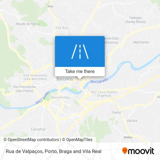 Rua de Valpaços map