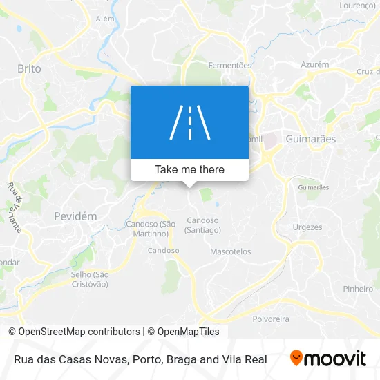 Rua das Casas Novas map
