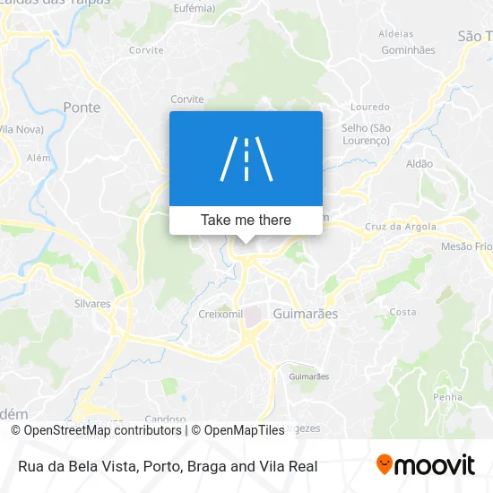 Rua da Bela Vista map