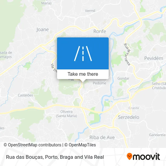 Rua das Bouças map