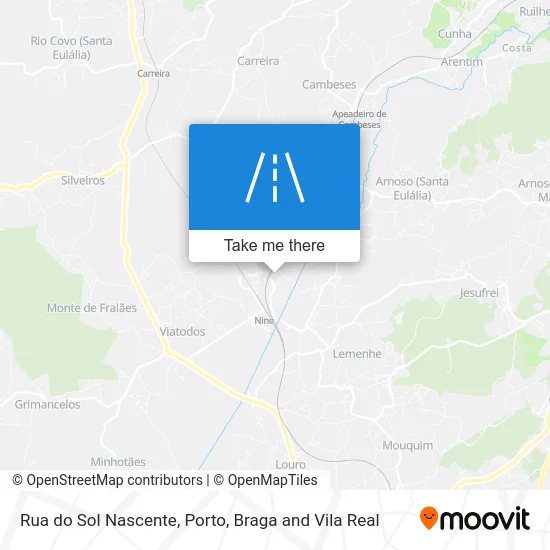 Rua do Sol Nascente map