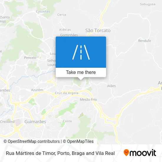 Rua Mártires de Timor map