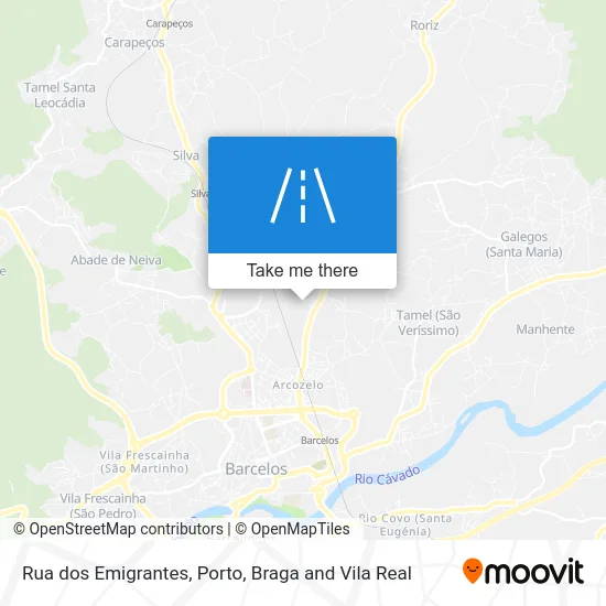 Rua dos Emigrantes map