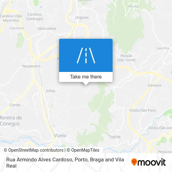 Rua Armindo Alves Cardoso map