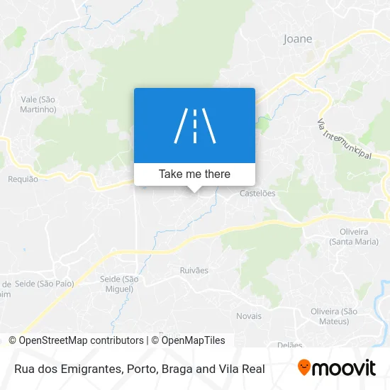 Rua dos Emigrantes map