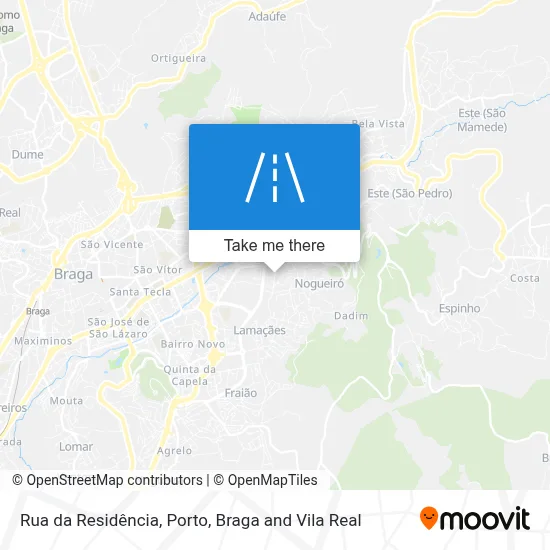 Rua da Residência map