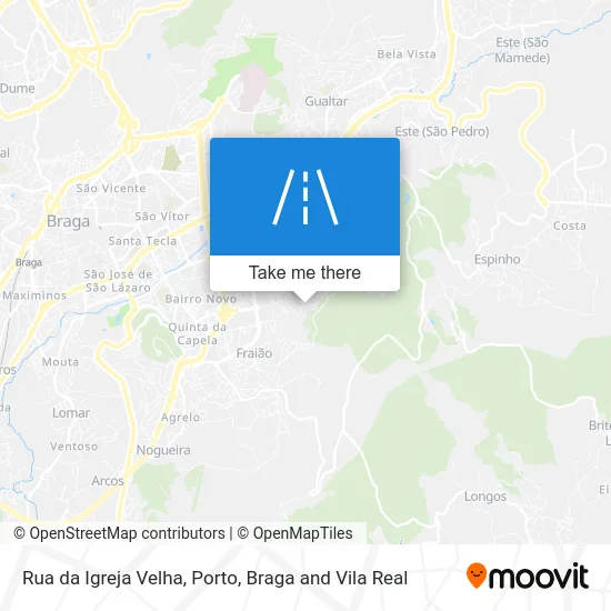 Rua da Igreja Velha map