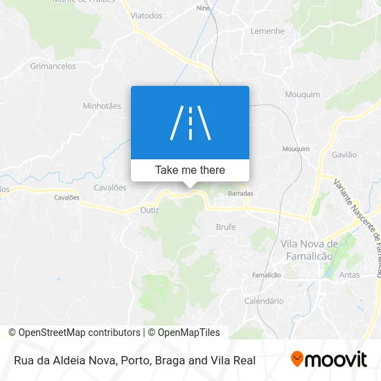 Rua da Aldeia Nova map