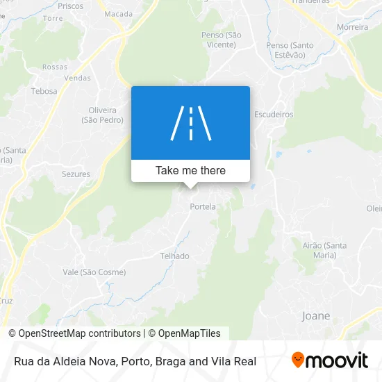 Rua da Aldeia Nova map