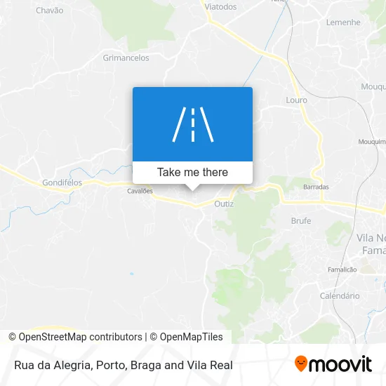Rua da Alegria map