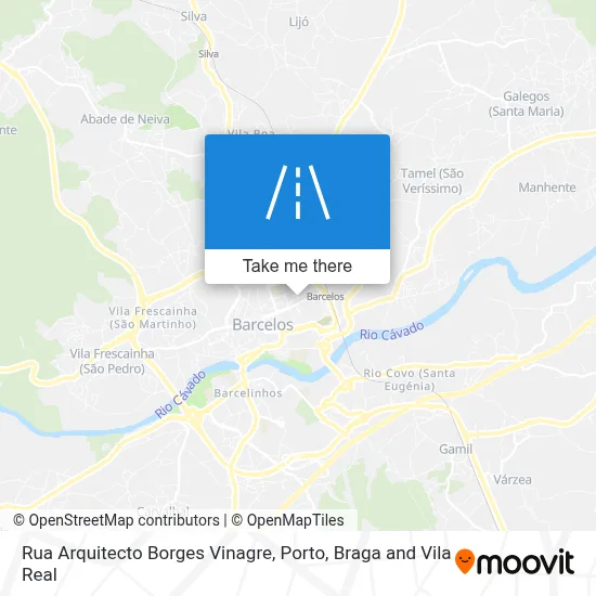 Rua Arquitecto Borges Vinagre map