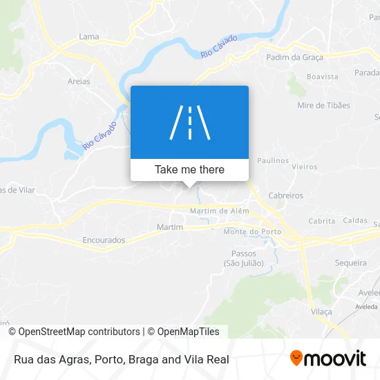 Rua das Agras map