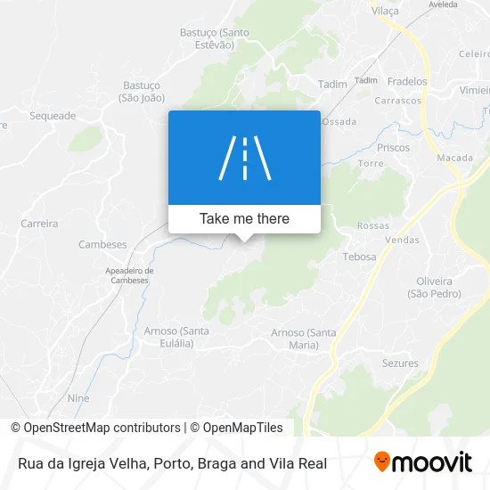 Rua da Igreja Velha map