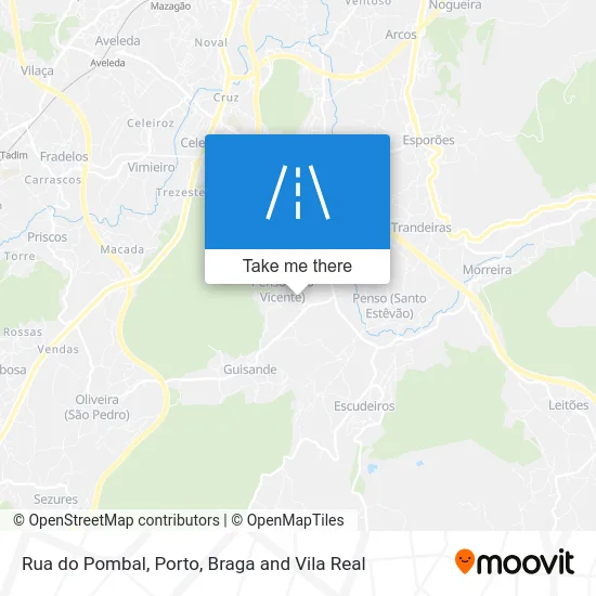 Rua do Pombal map